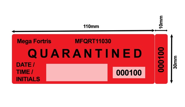 Non-Residue-Quarantined-Security-Label