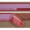 Numbered Security Tape on box showing before and after void